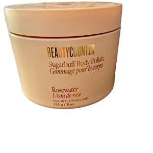 Beautycounter Sugarbuff body polish in rosewater full jar